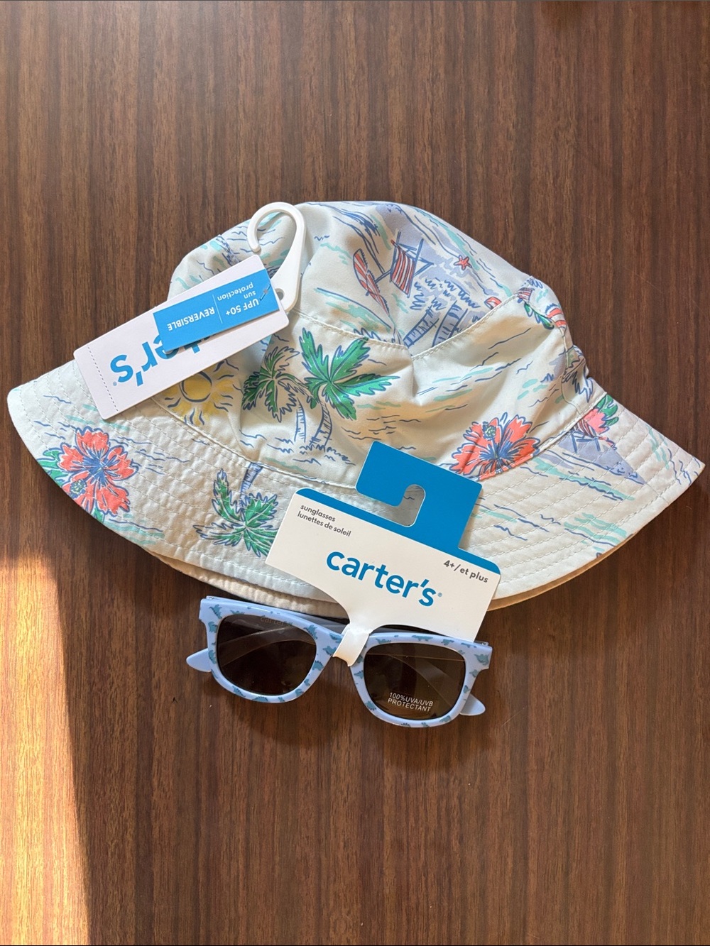 Carter's Kids Summer Bundle - Bucket Hat and Sunglasses
